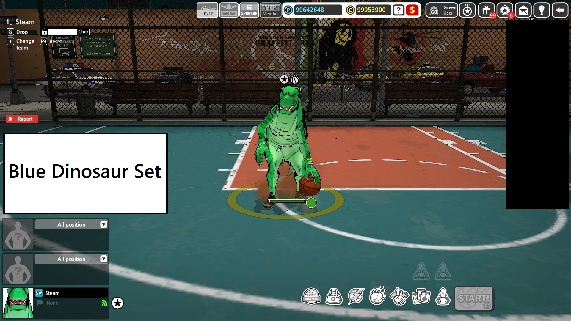 Freestyle2 - Blue Dinosaur Set screenshot