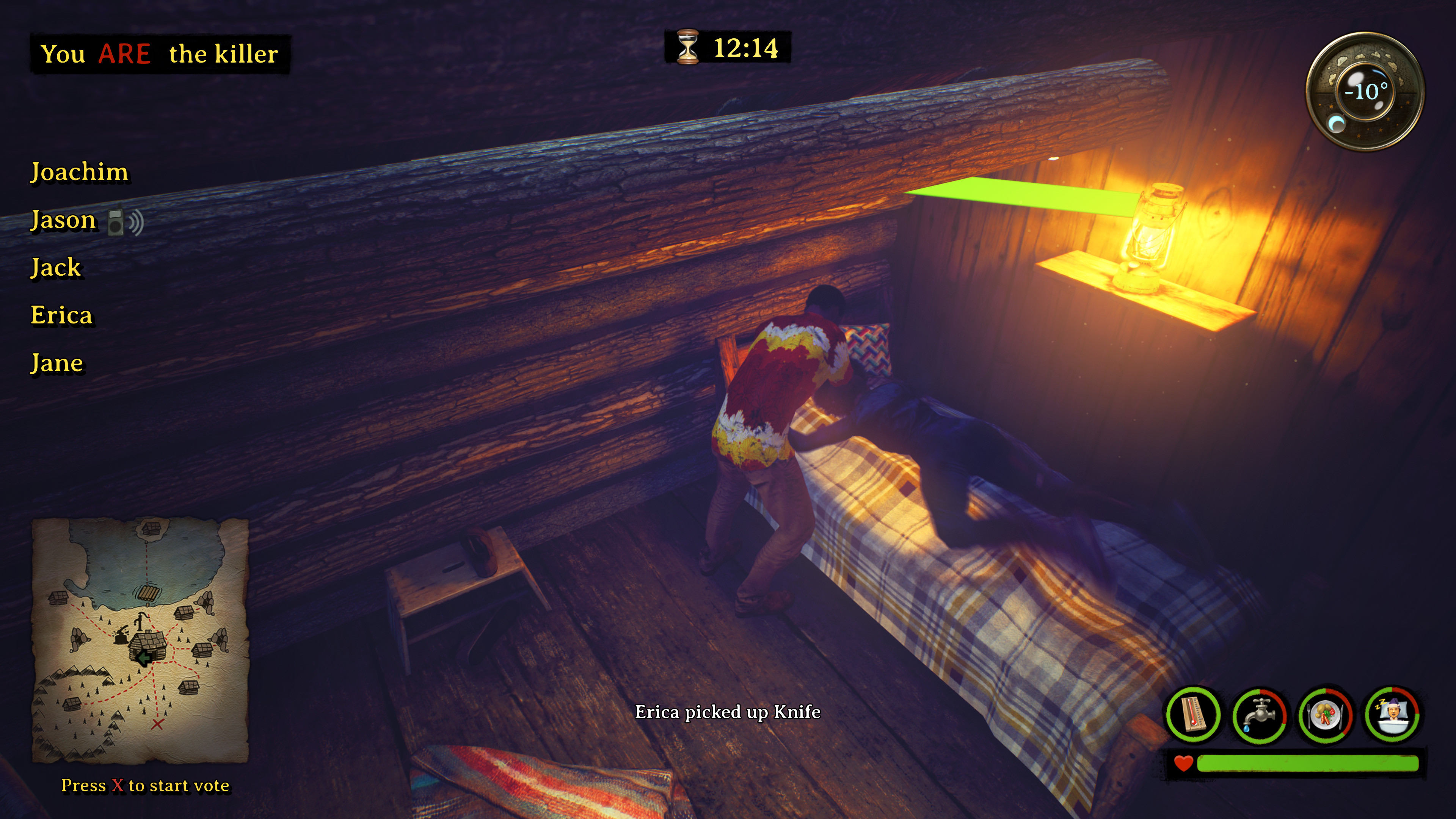 Killer in the cabin screenshot