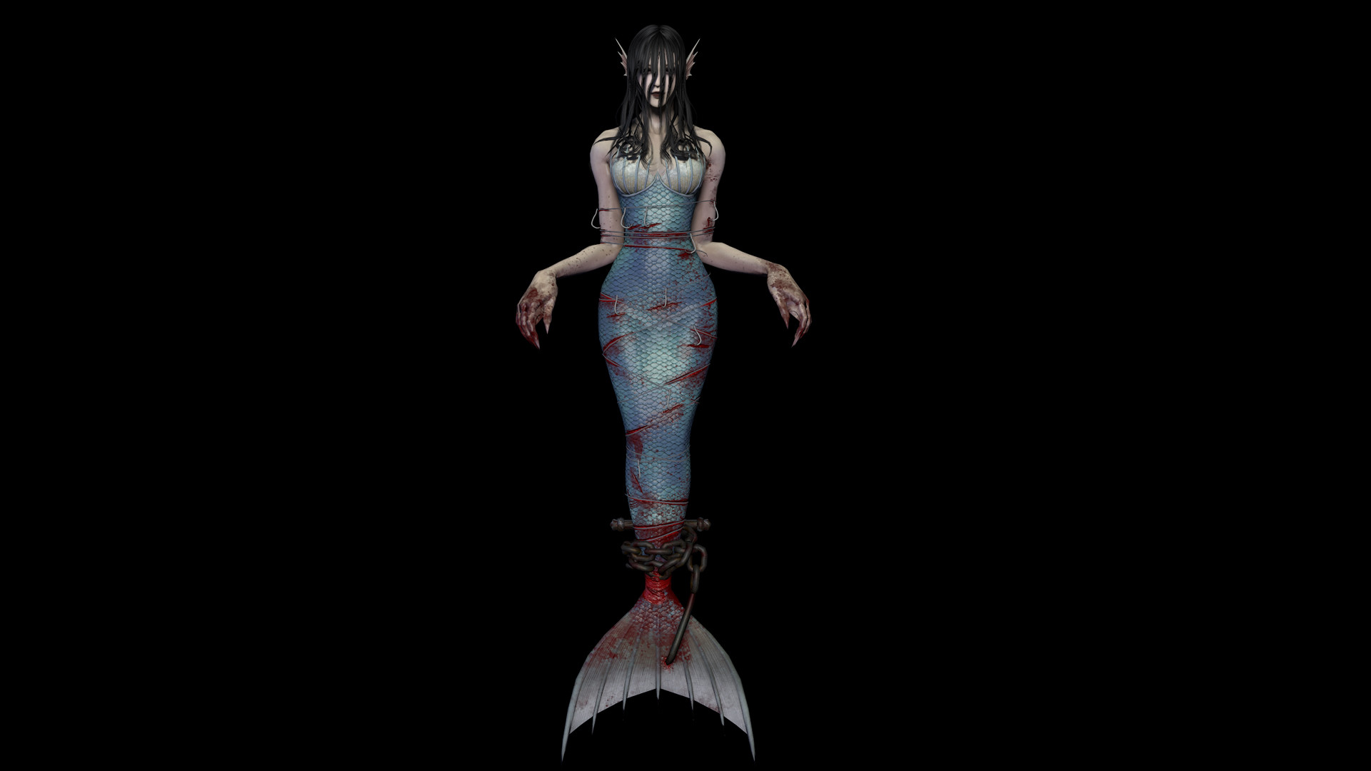 灵魂筹码 - 河女“叹望川”套装 Soul at Stake - "Lethe Mermaid" The Drowner's Outfit screenshot