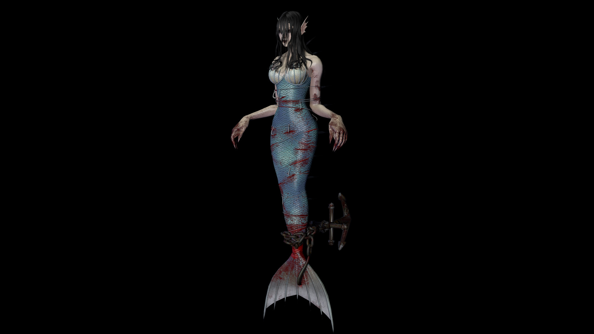 灵魂筹码 - 河女“叹望川”套装 Soul at Stake - "Lethe Mermaid" The Drowner's Outfit screenshot