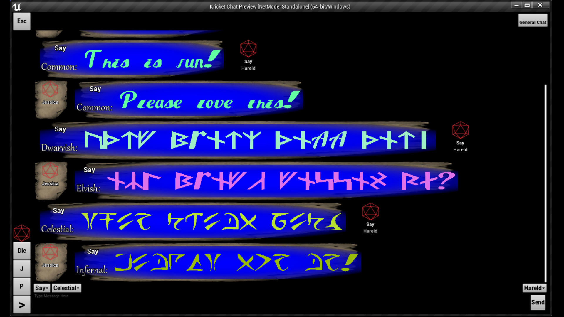 Midget Kricket Fantasy Chat screenshot