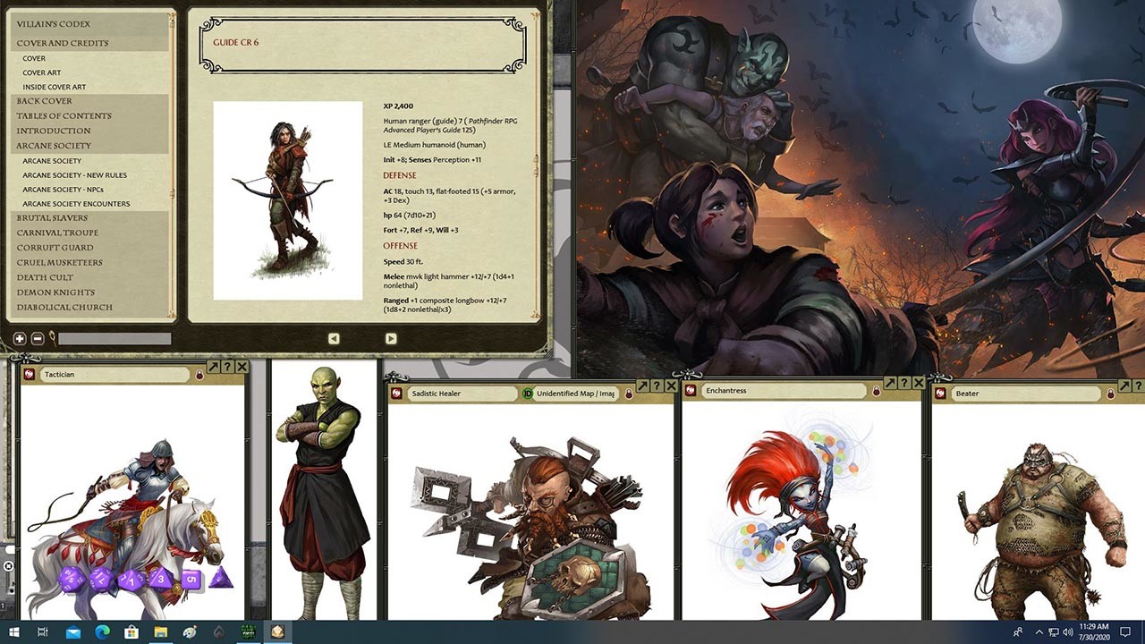 Fantasy Grounds - Pathfinder Roleplaying Game: Villain Codex screenshot