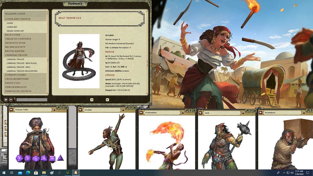 Fantasy Grounds - Pathfinder Roleplaying Game: Villain Codex screenshot