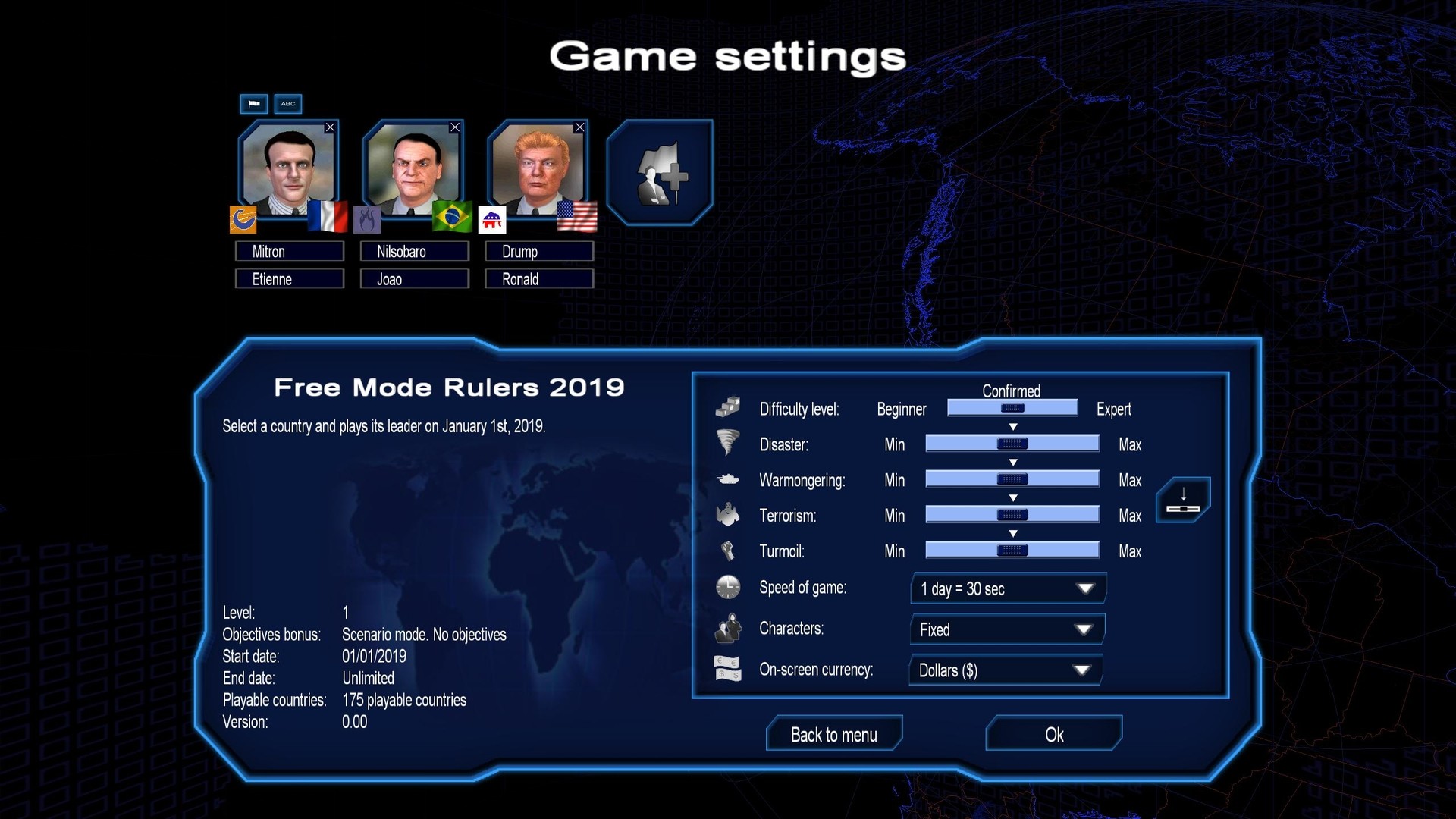 2019 Scenarios - Power & Revolution 2020 Edition screenshot