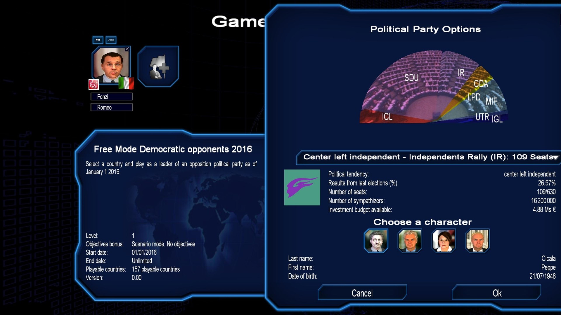 2016 Scenarios - Power & Revolution 2020 Edition screenshot