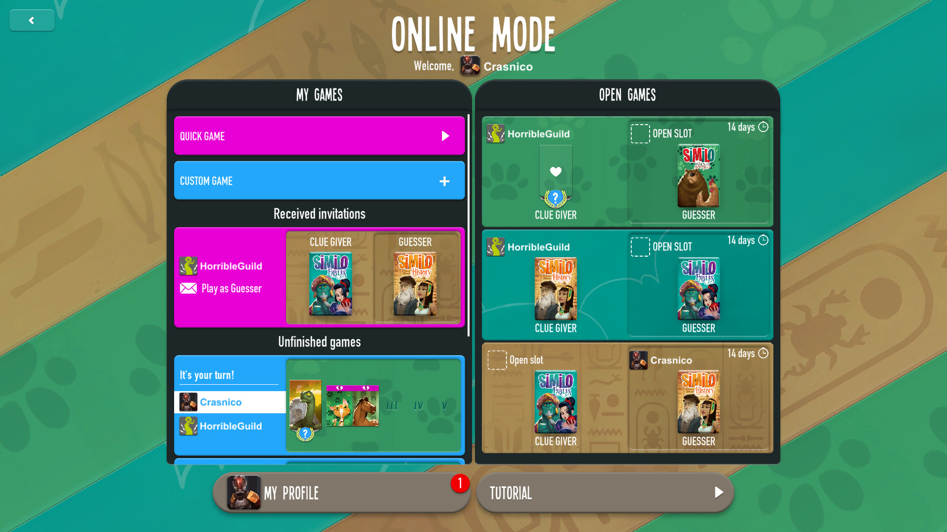 Similo: The Card Game screenshot