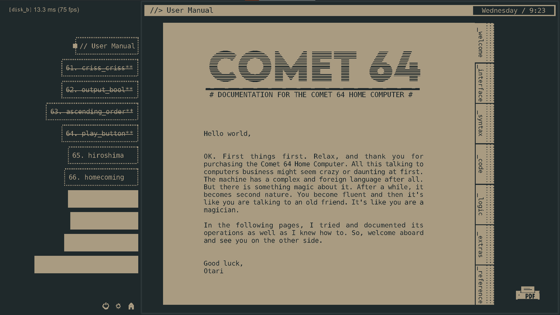 Comet 64 screenshot