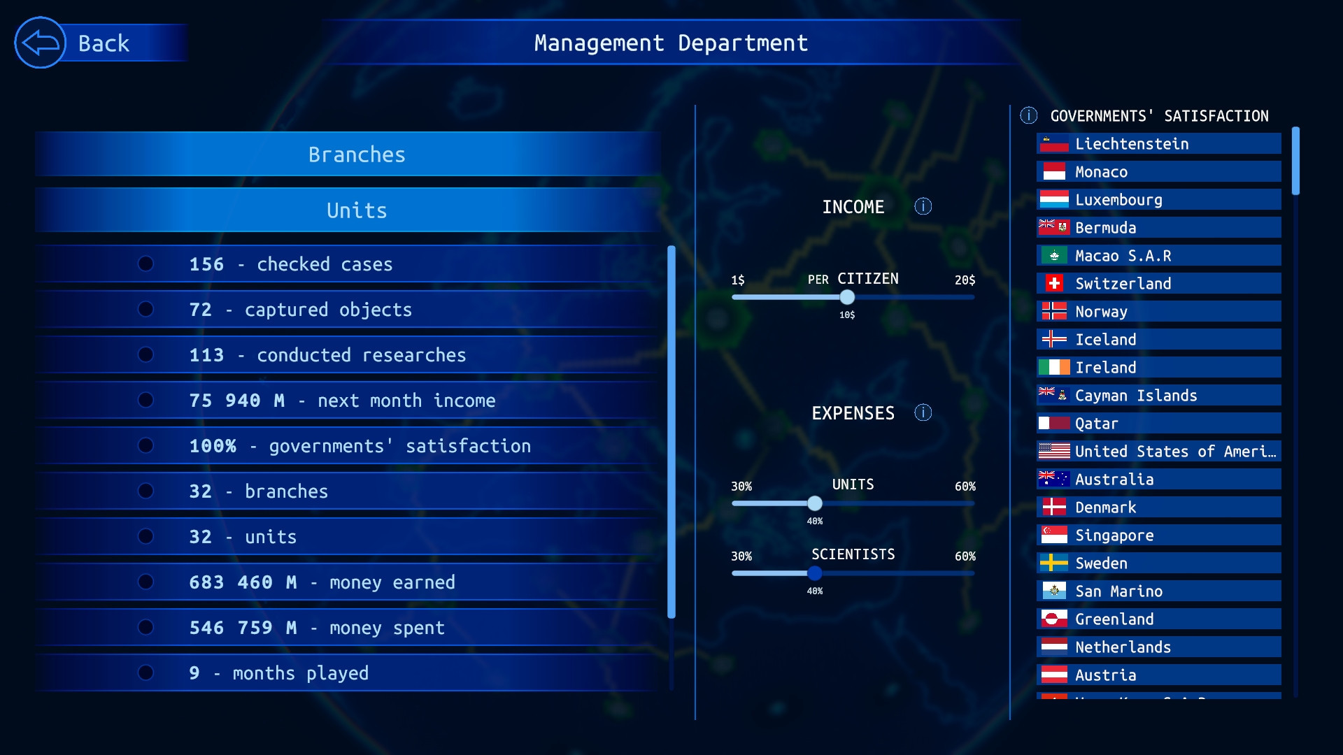 SCP Strategy screenshot