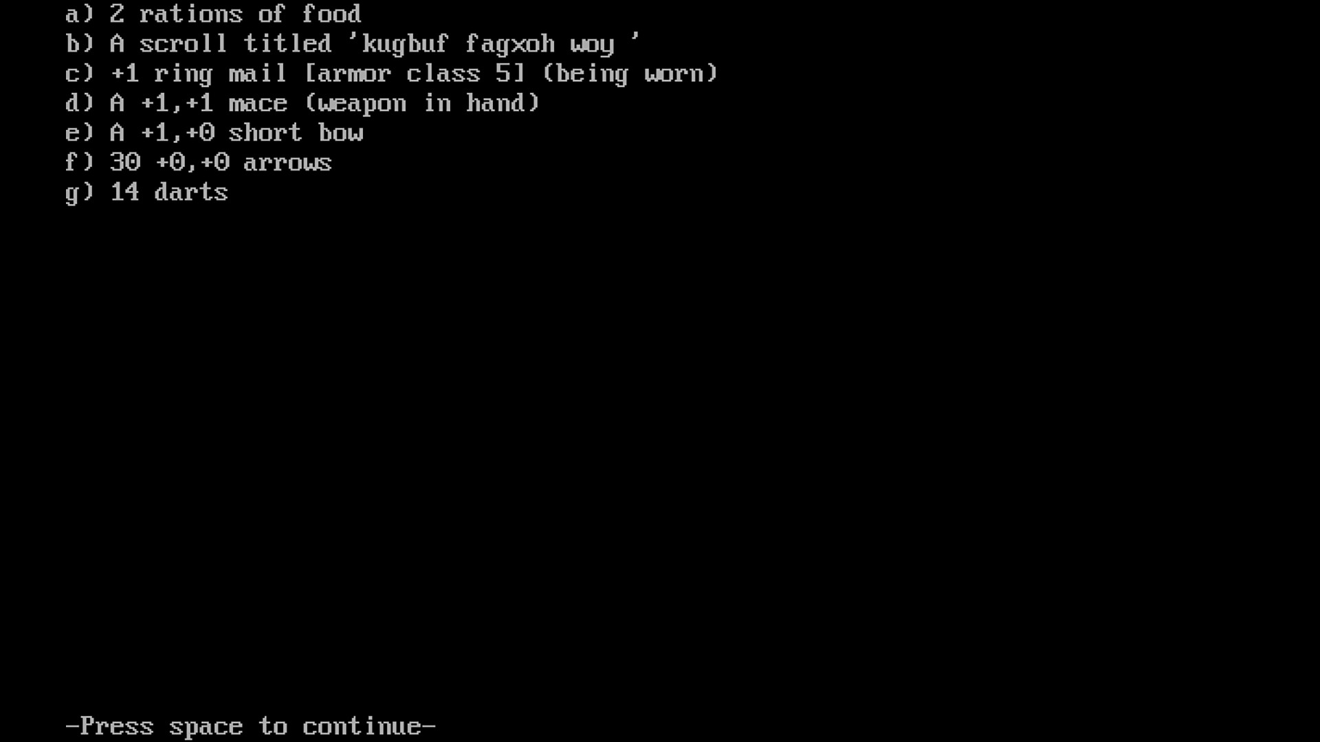 Rogue screenshot
