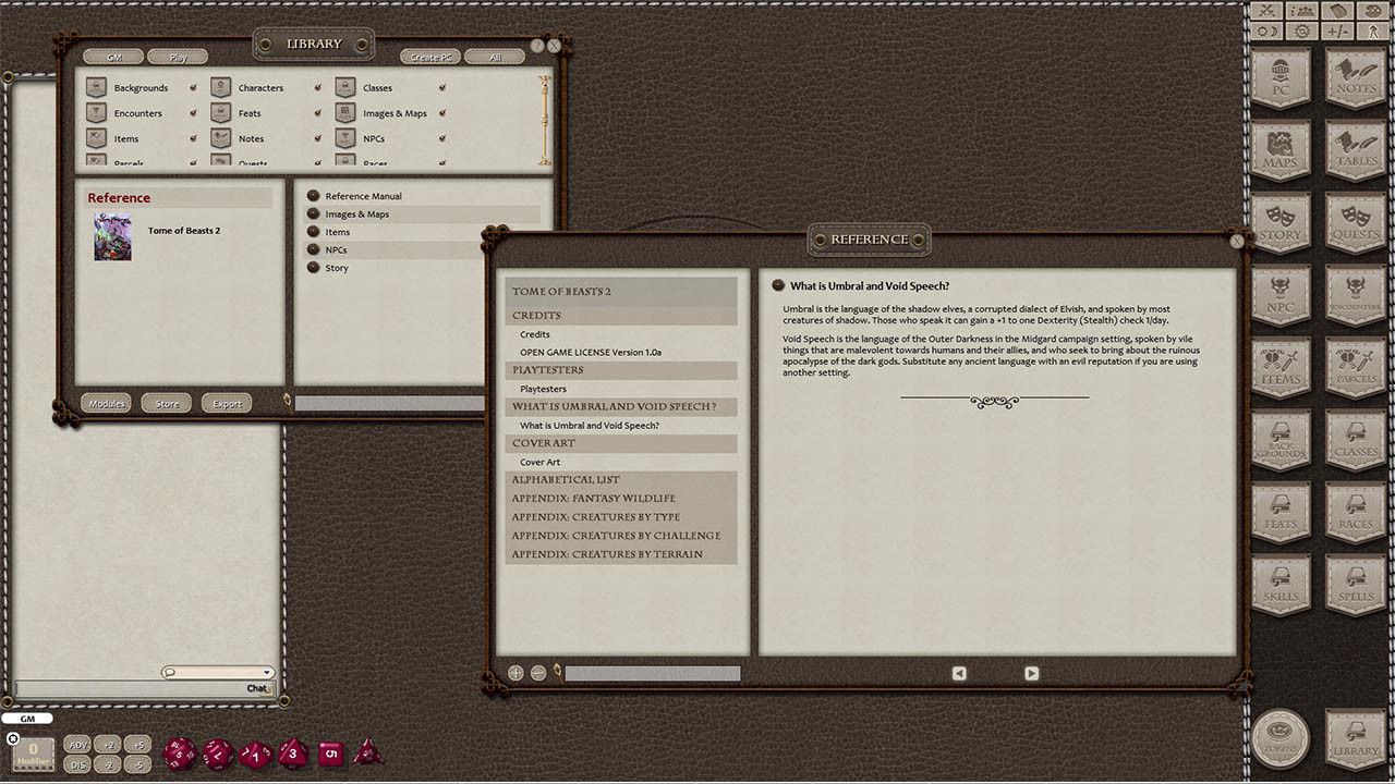 Fantasy Grounds - Tome of Beasts 2 screenshot