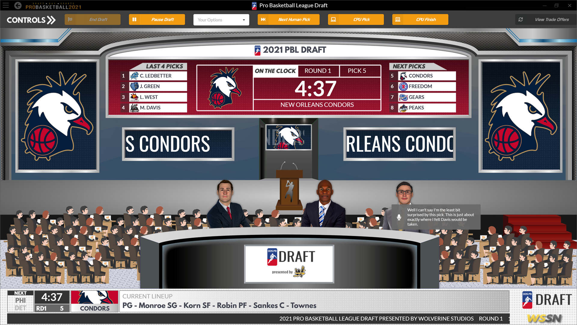 Draft Day Sports: Pro Basketball 2021 screenshot