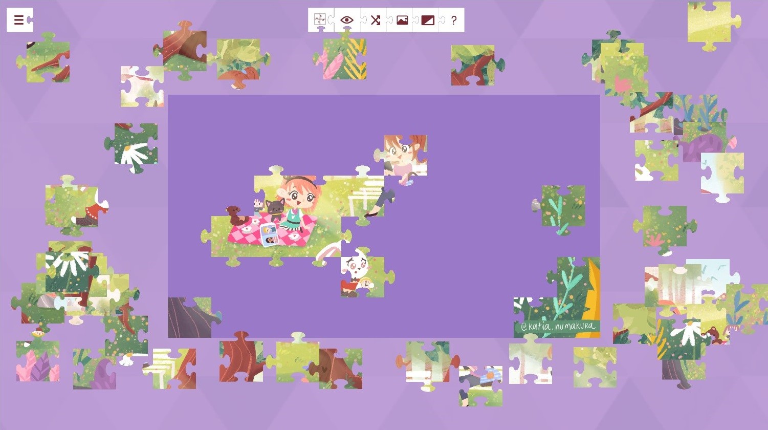 Alice in Wonderland - a jigsaw puzzle tale screenshot