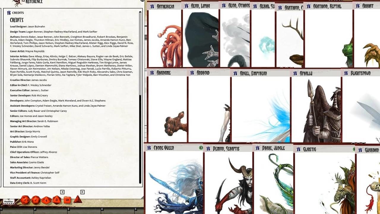 Fantasy Grounds - Pathfinder RPG - Bestiary 5 screenshot