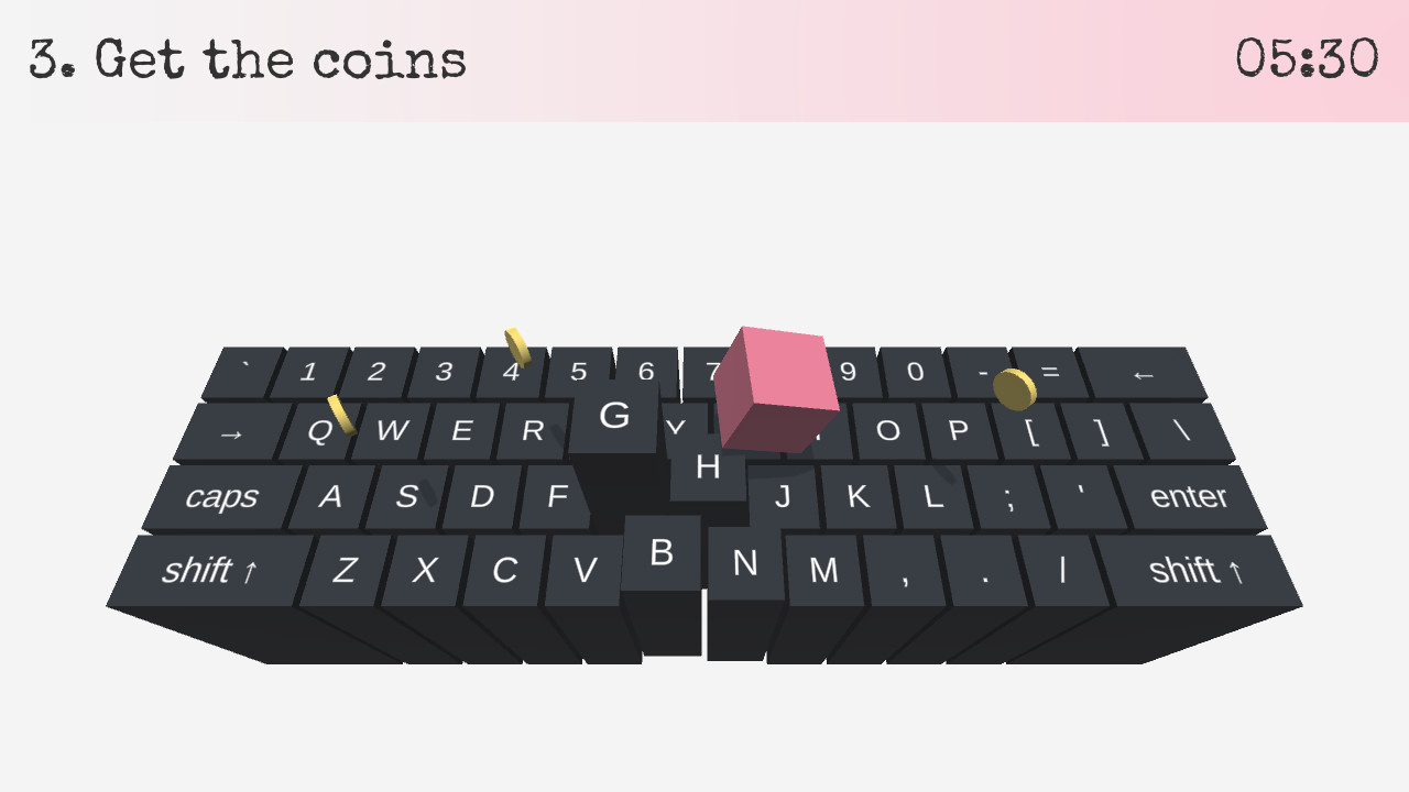 On Key Up: A Game for Keyboards screenshot
