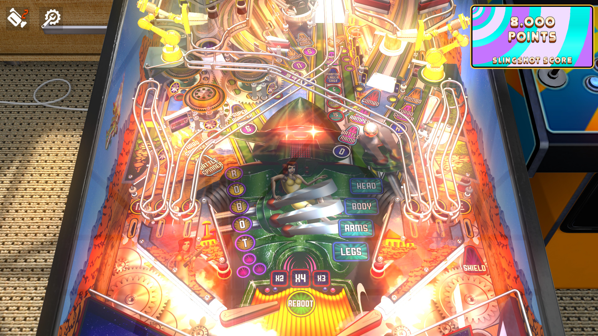 Zaccaria Pinball - Robot Deluxe Pinball Table screenshot