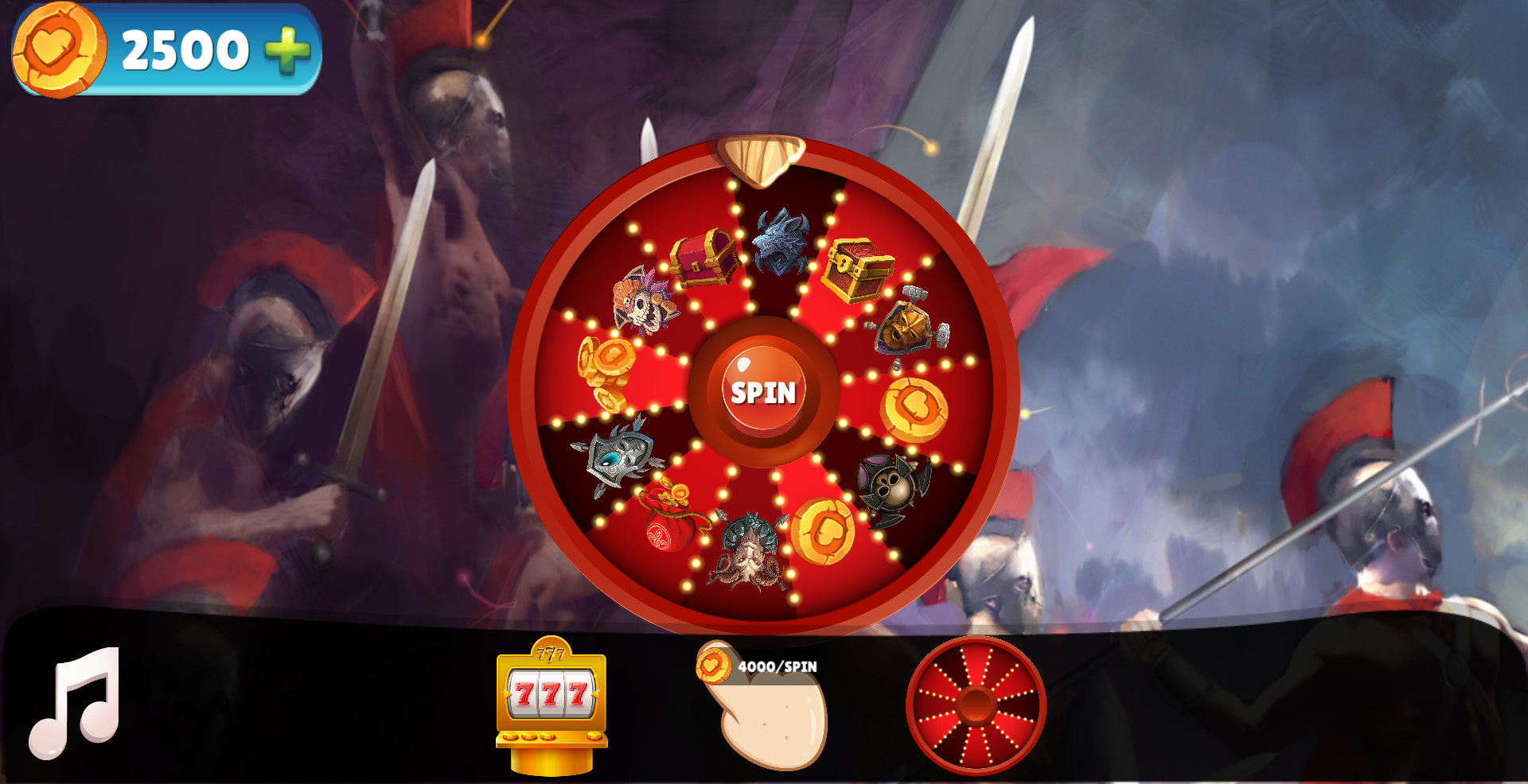 Ancient Warriors Casino Jackpot screenshot