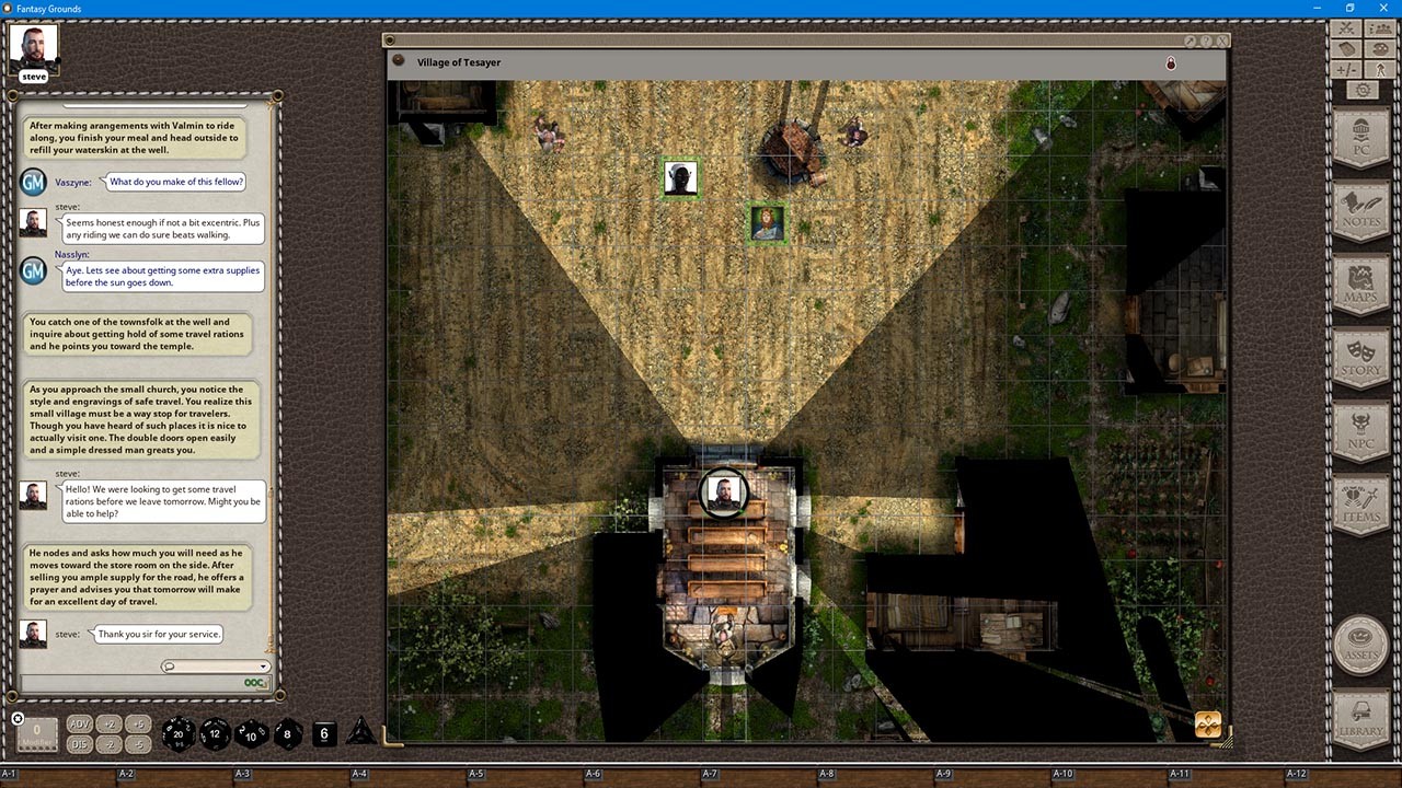 Fantasy Grounds - Black Scrolls Village (Map Tile Pack) screenshot