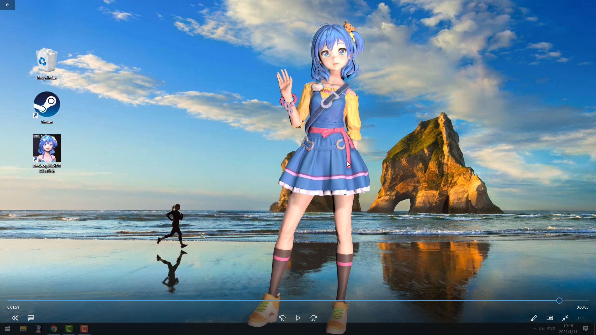 DesktopMMD3:Miss Fish screenshot