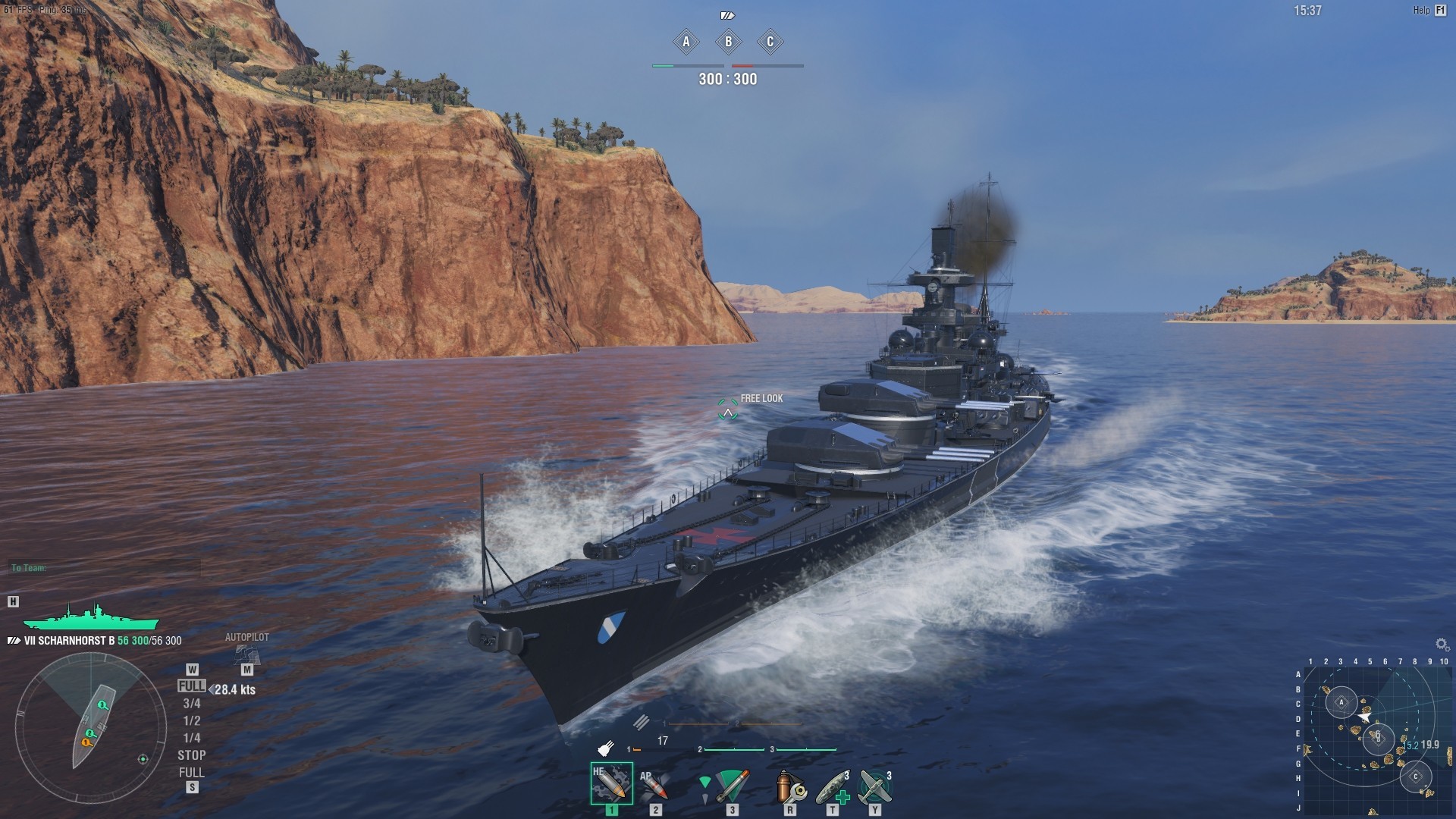 World of Warships — Black Scharnhorst screenshot