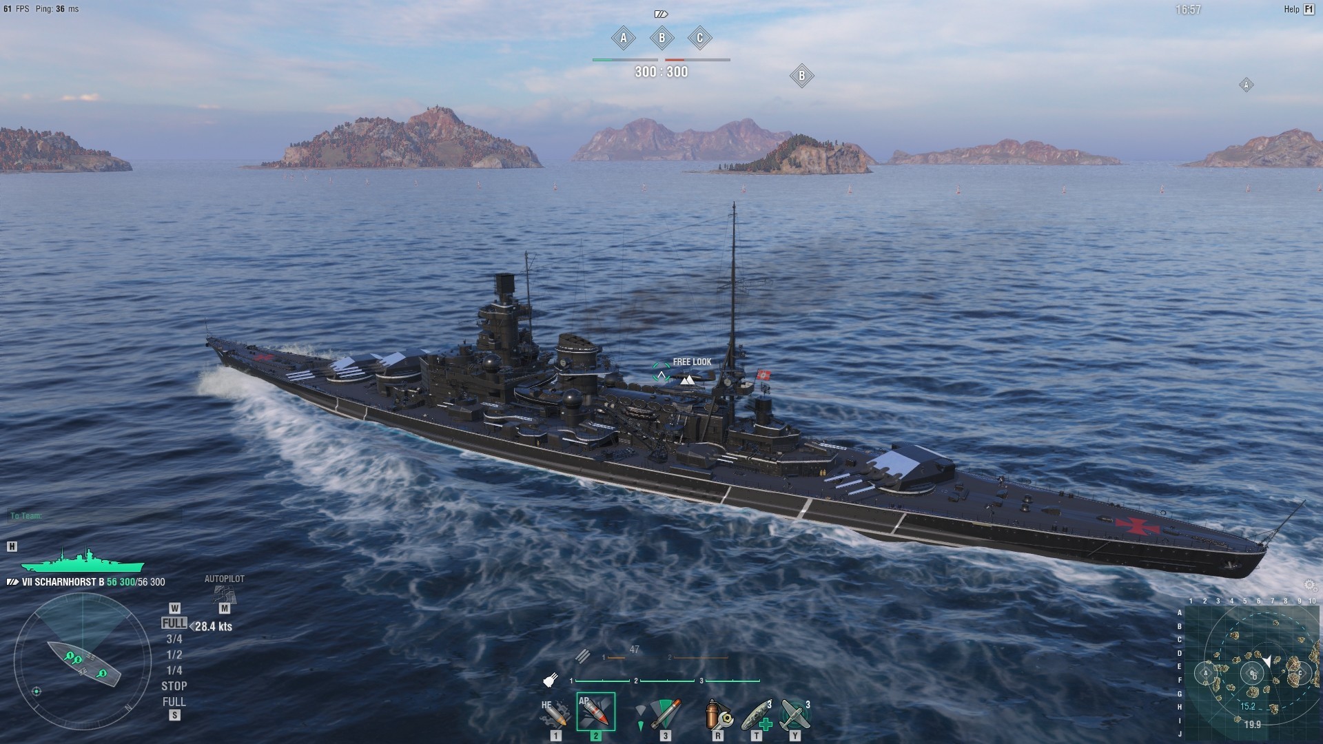 World of Warships — Black Scharnhorst screenshot