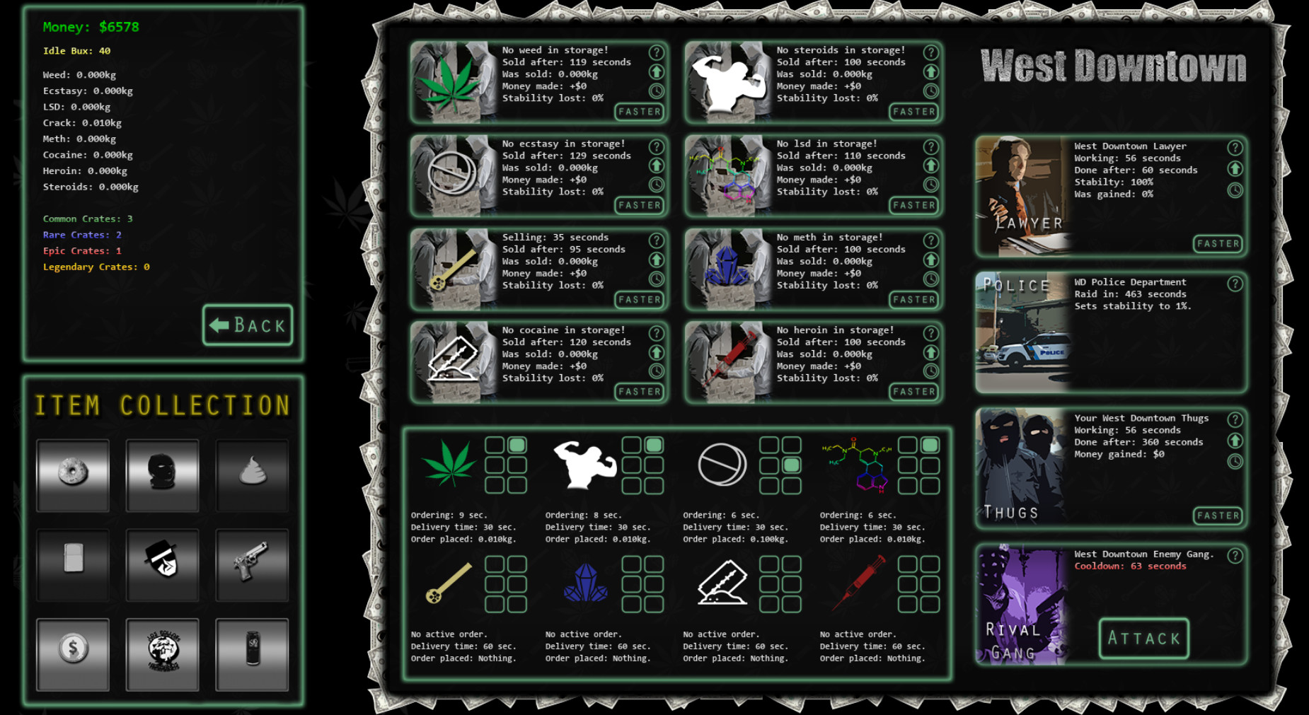 Drugs and Crime Idle screenshot