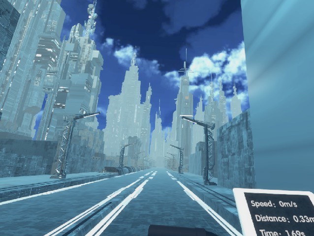 VR Bike Tour/Exercise in 22nd Century World screenshot