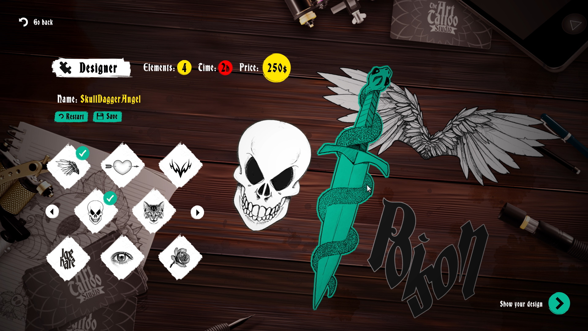 Ink Studio: Tattoo Artist Simulator screenshot