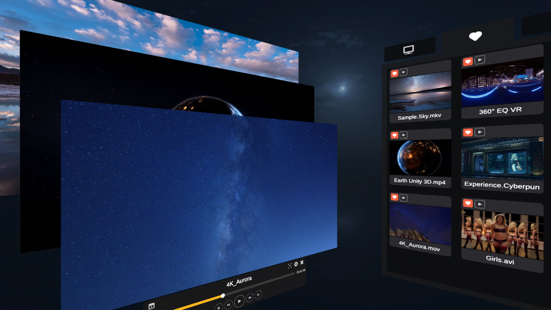 EZVR Video Player screenshot