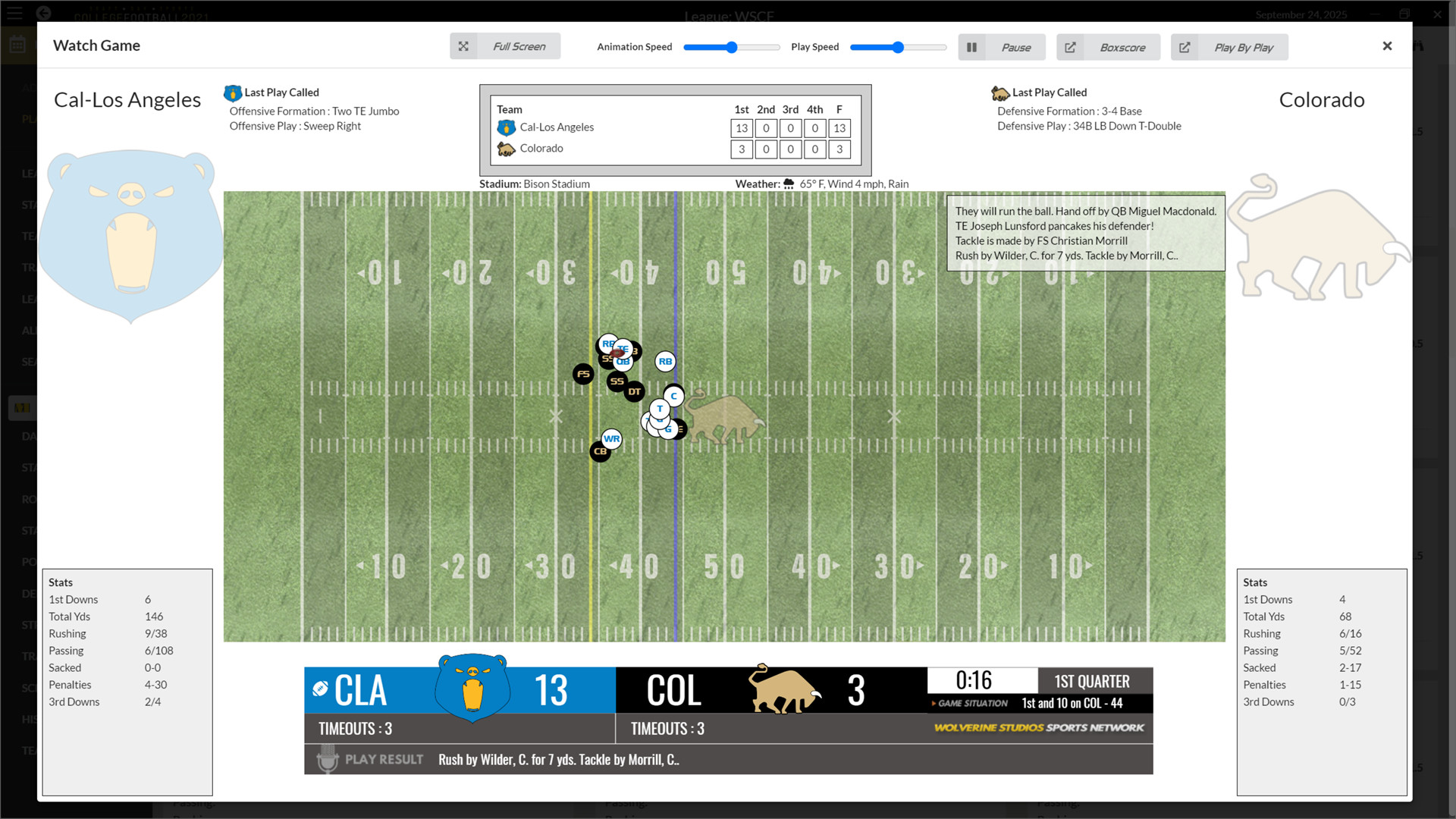 Draft Day Sports: College Football 2021 screenshot