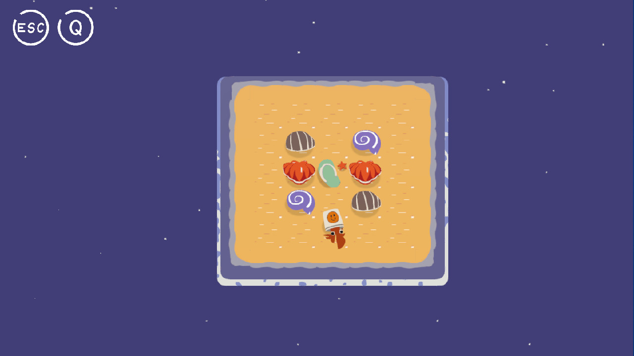 A hermit crab is finding a house screenshot