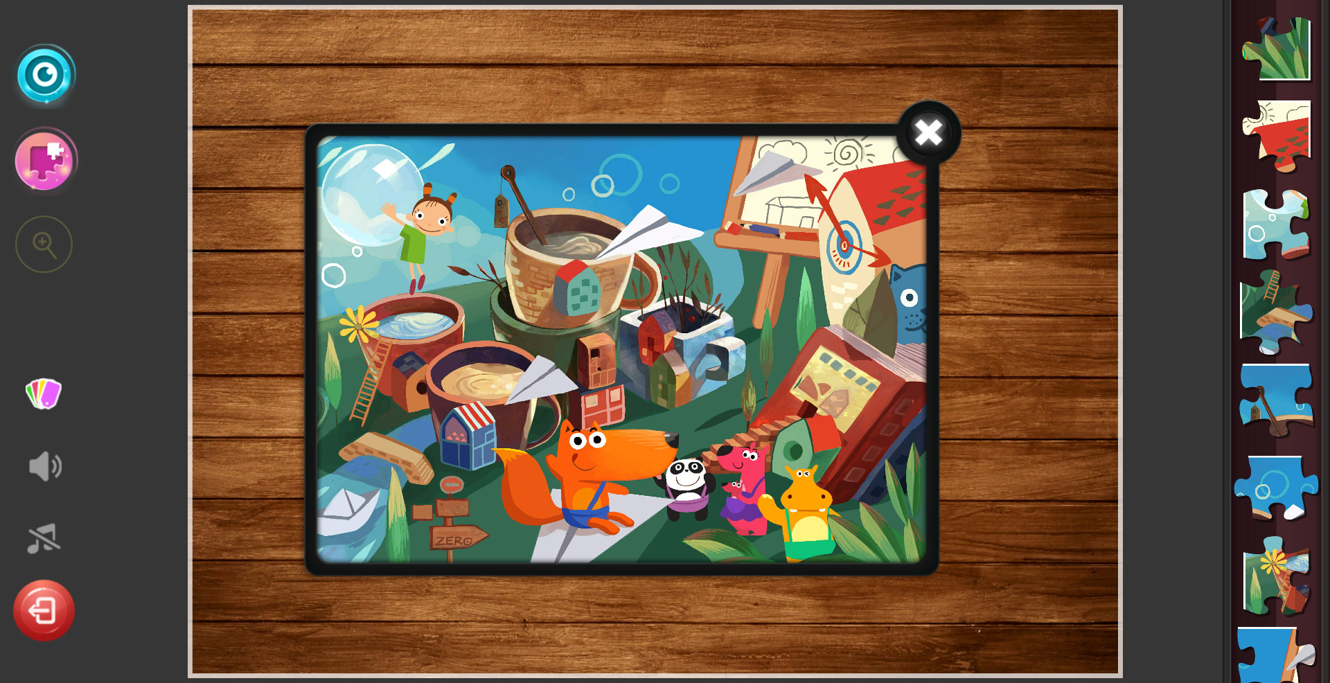 Children's Jigsaw Puzzles - Magic Kindergarten screenshot