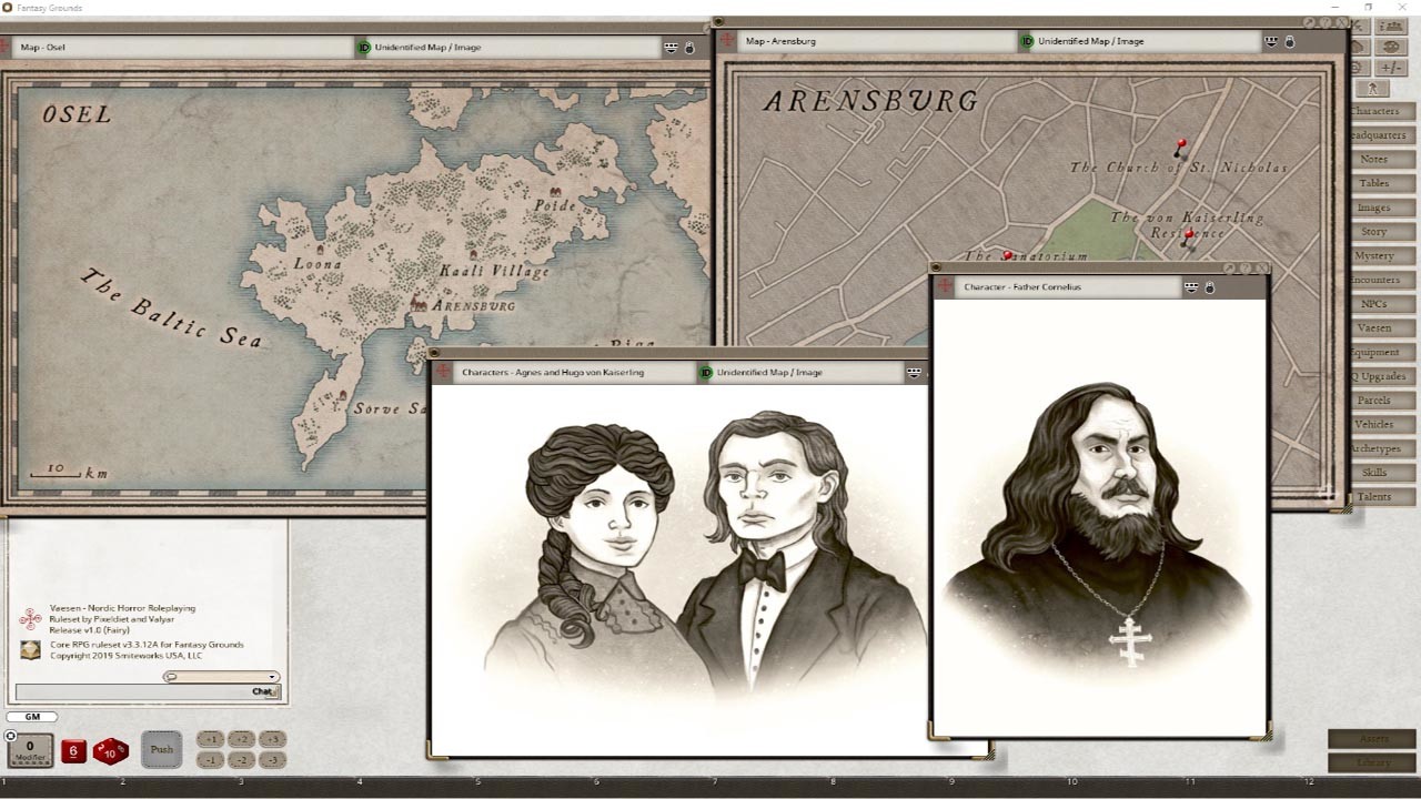 Fantasy Grounds - A Wicked Secret & And Other Mysteries screenshot
