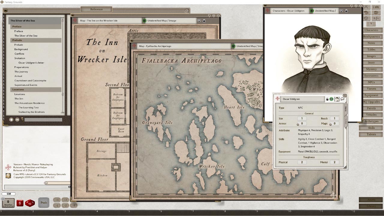 Fantasy Grounds - A Wicked Secret & And Other Mysteries screenshot