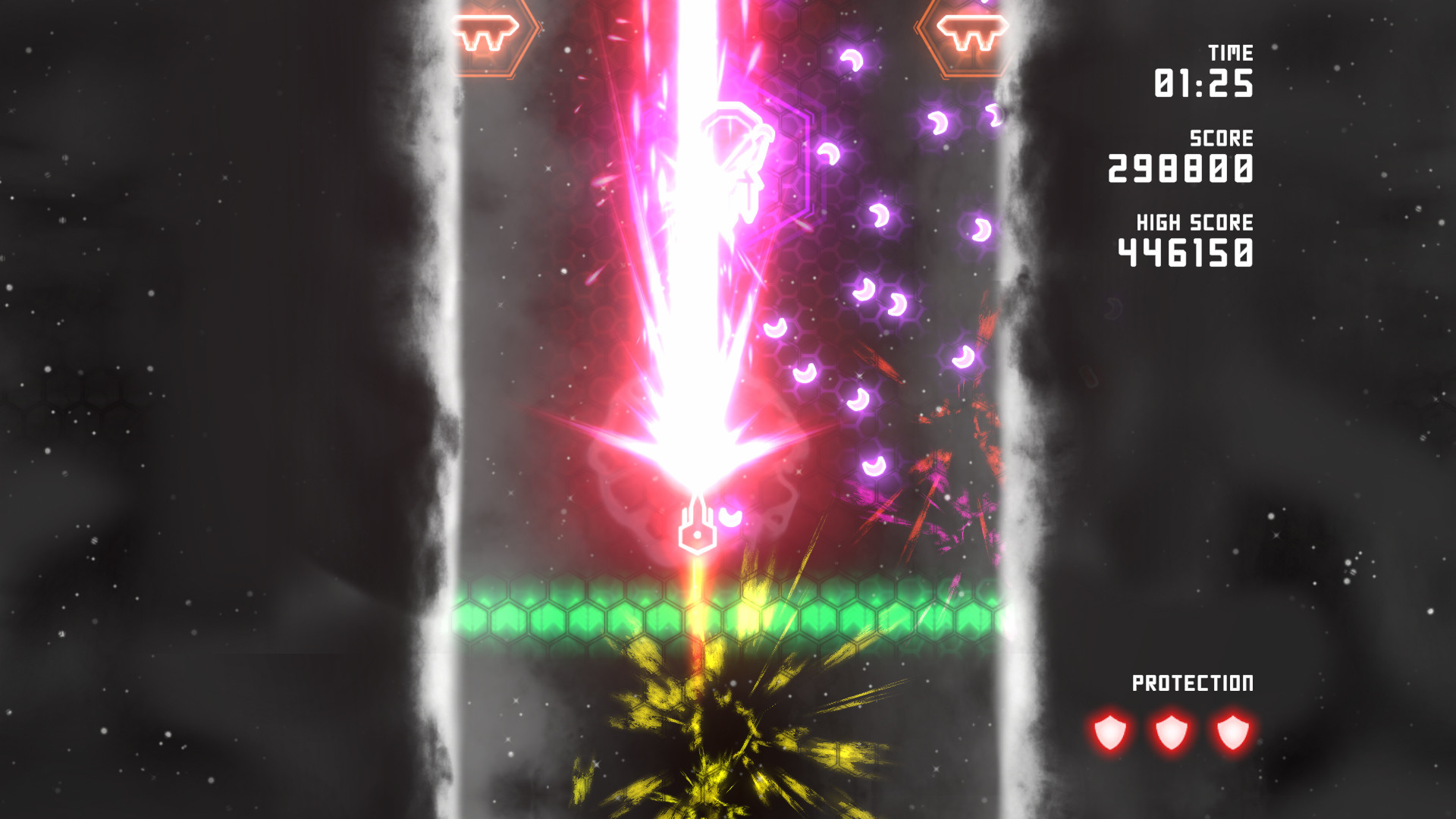 Neon Ships: The Type'em Up Shooter screenshot