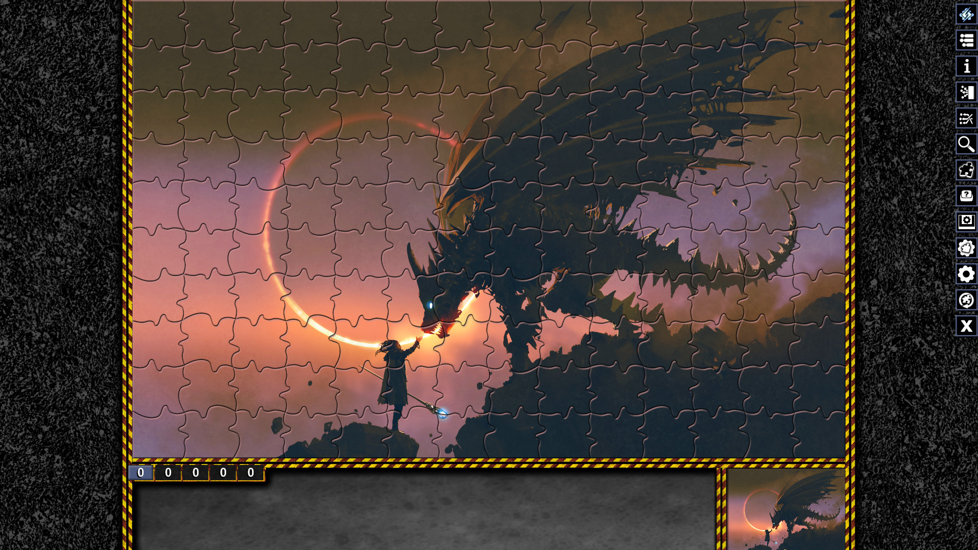 Pixel Puzzles Illustrations & Anime - Jigsaw Pack: Dragons screenshot