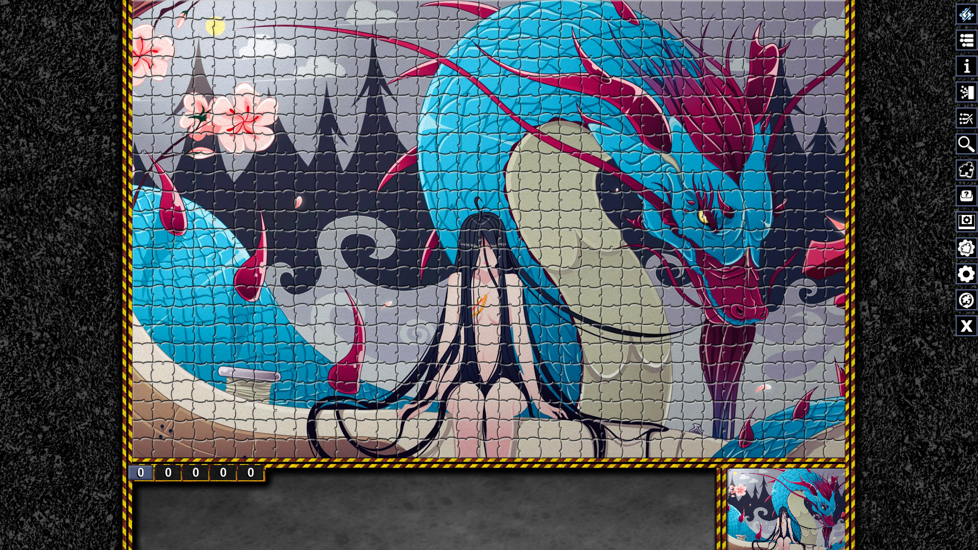Pixel Puzzles Illustrations & Anime - Jigsaw Pack: Dragons screenshot