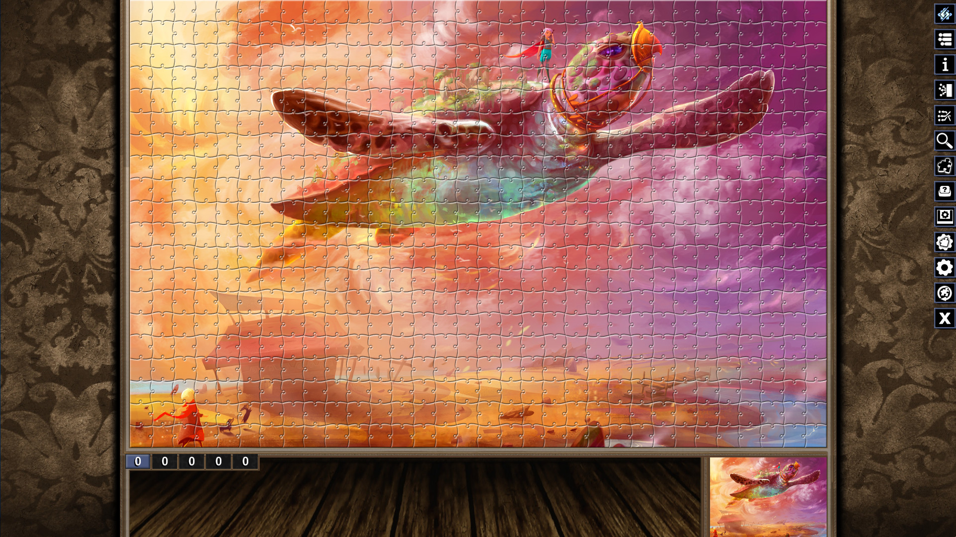 Pixel Puzzles Illustrations & Anime - Jigsaw Pack: Legendary Beasts screenshot