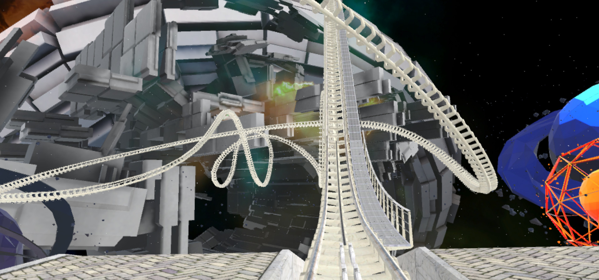 VR Galactic Roller Coaster screenshot
