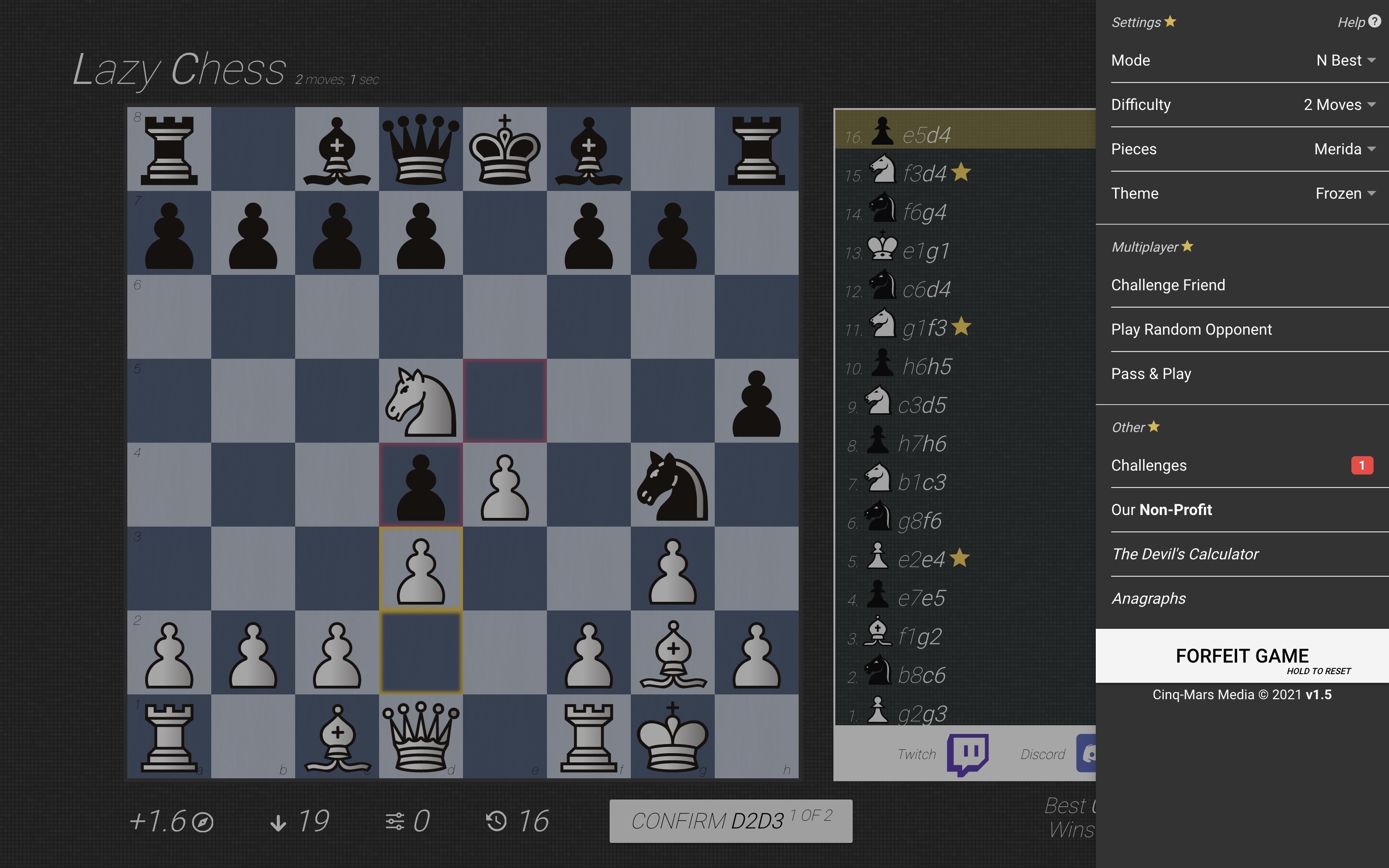 Lazy Chess screenshot