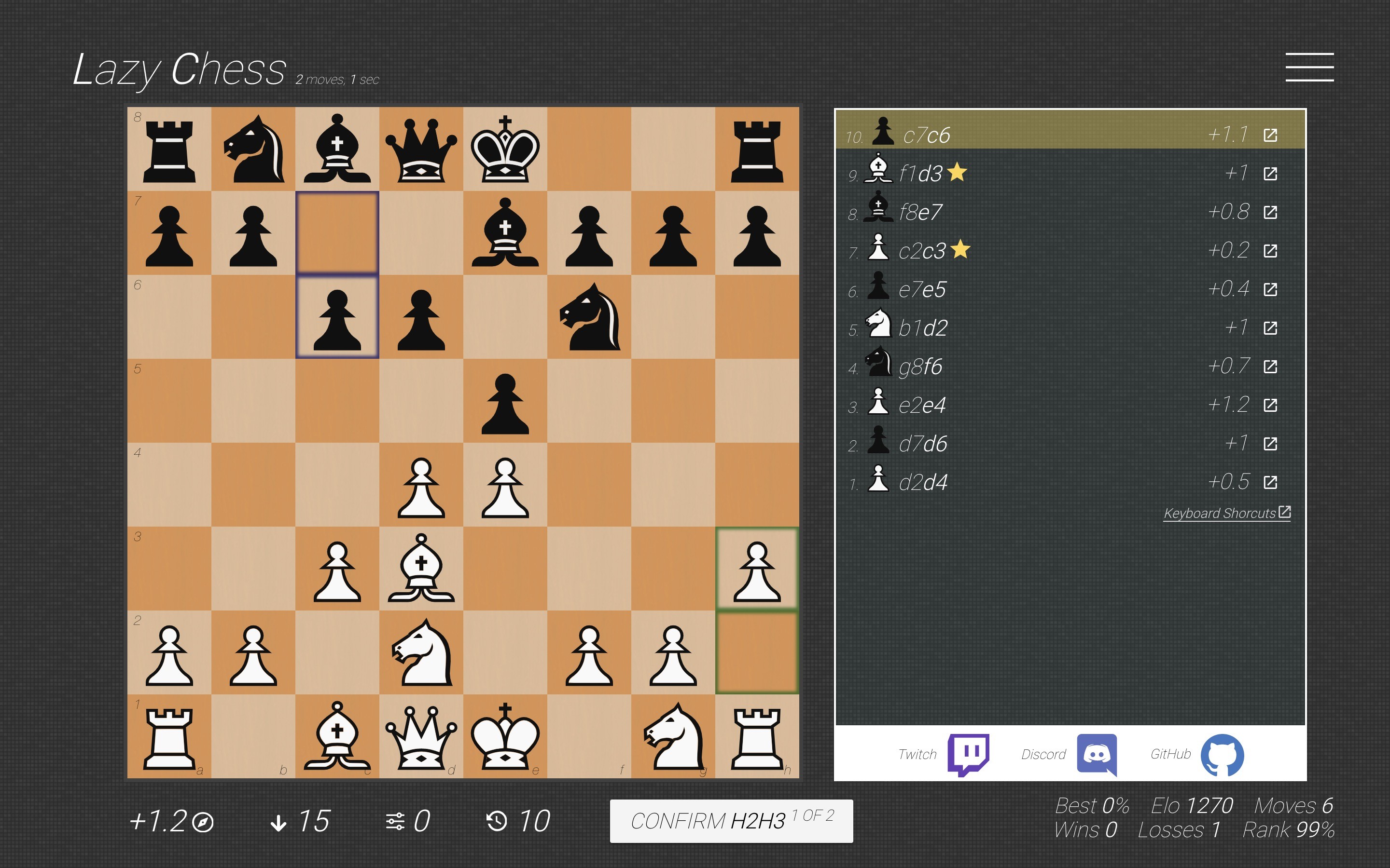 Lazy Chess screenshot