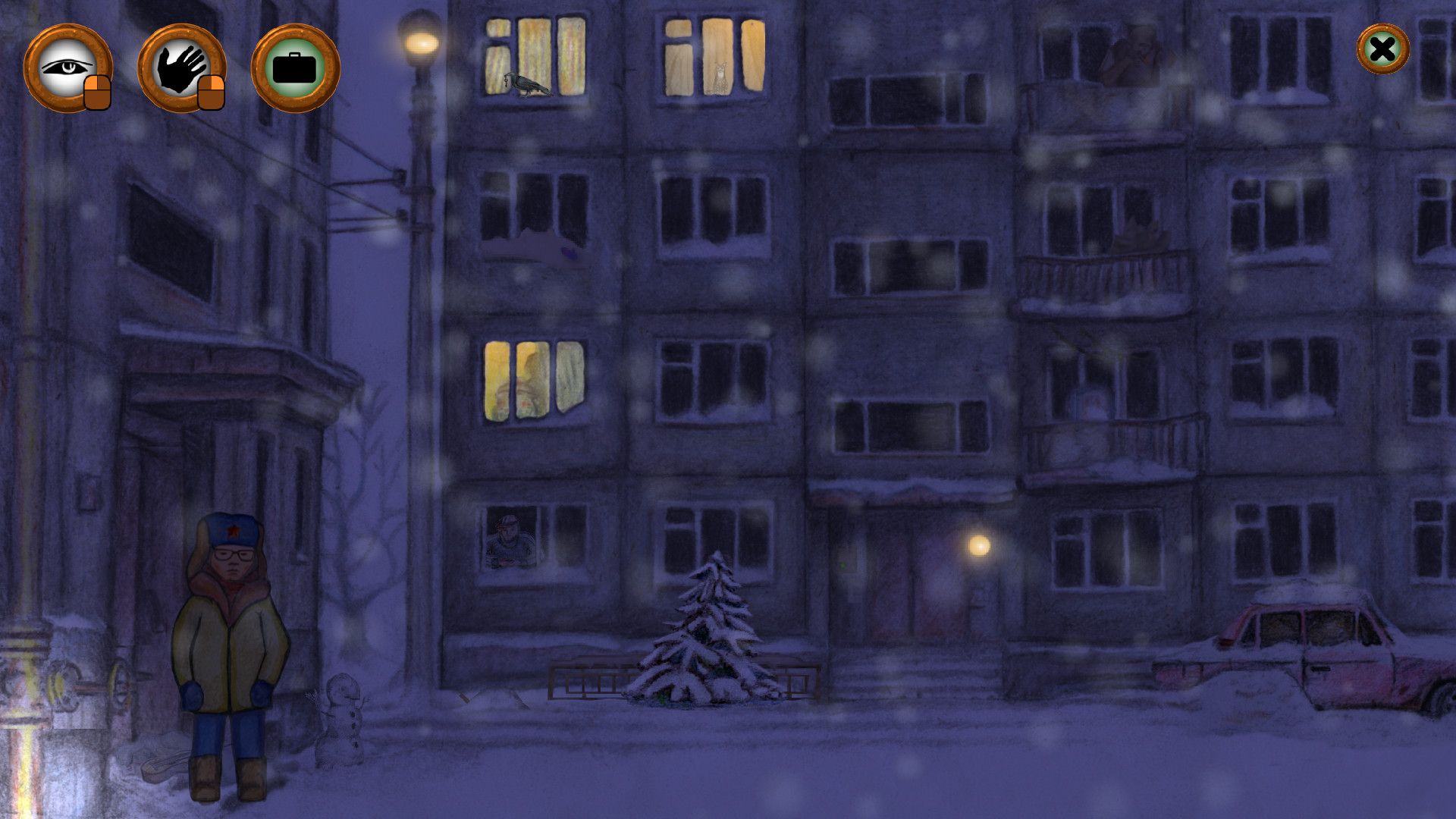 Alexey's Winter: Night adventure screenshot