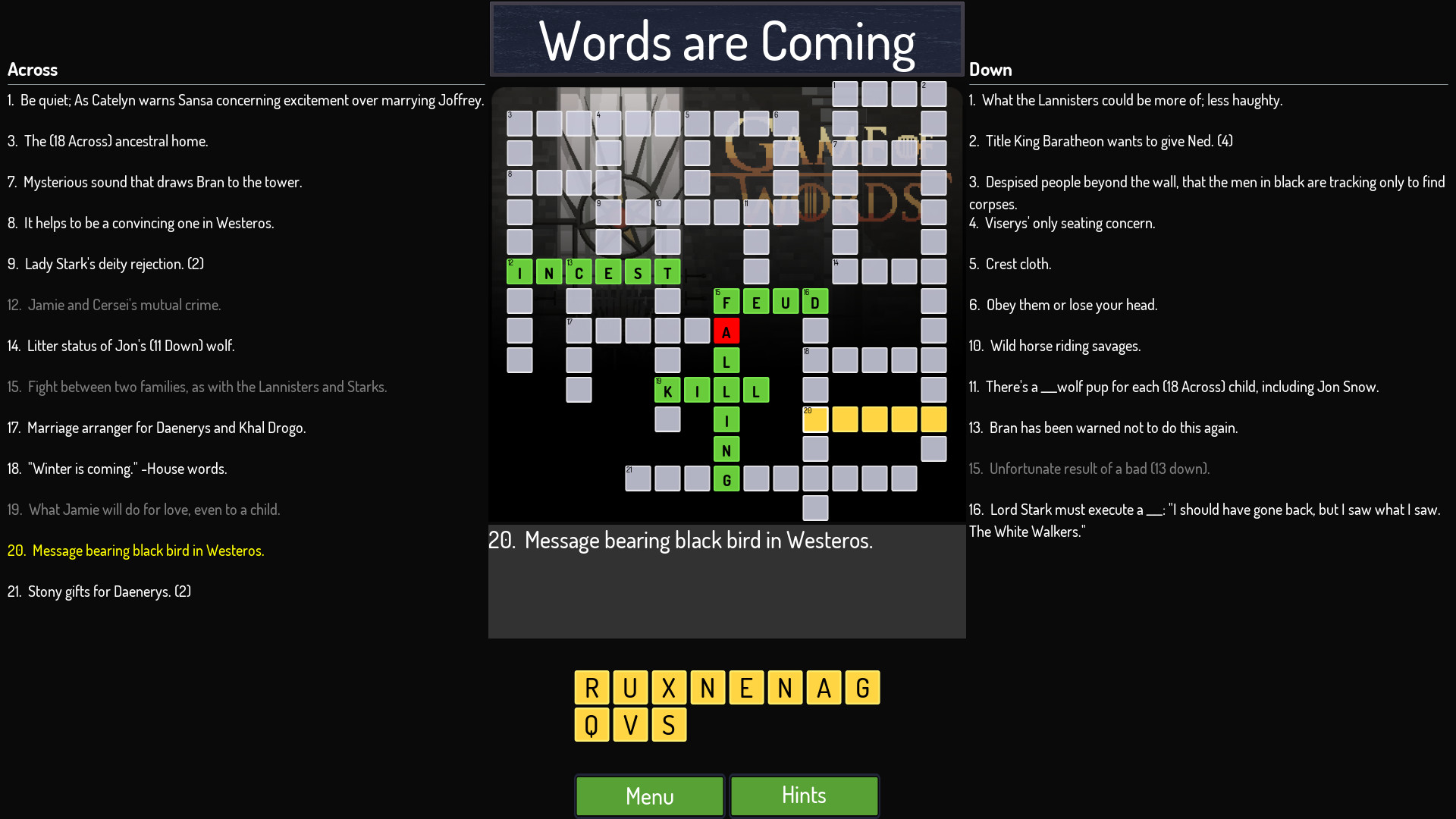 Geekwords : Game of Words screenshot