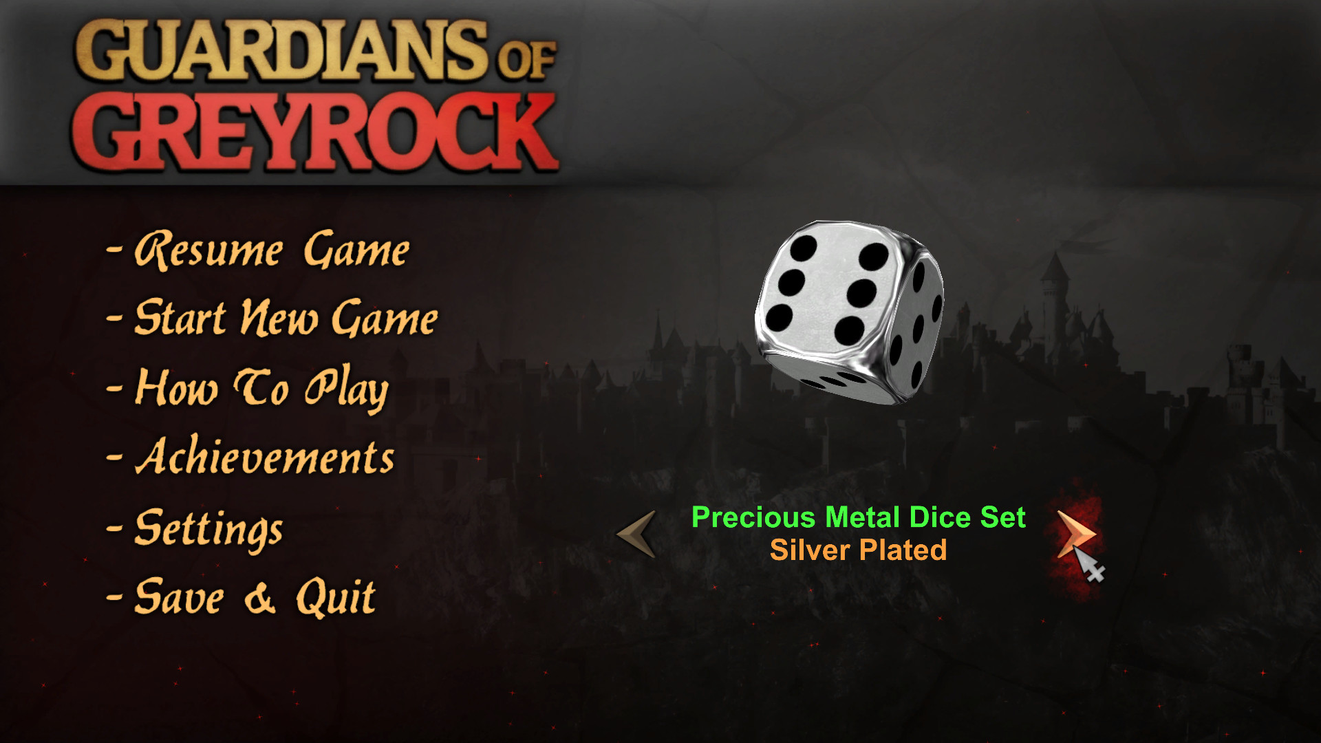 Guardians of Greyrock - Dice Pack: Precious Metal Set screenshot