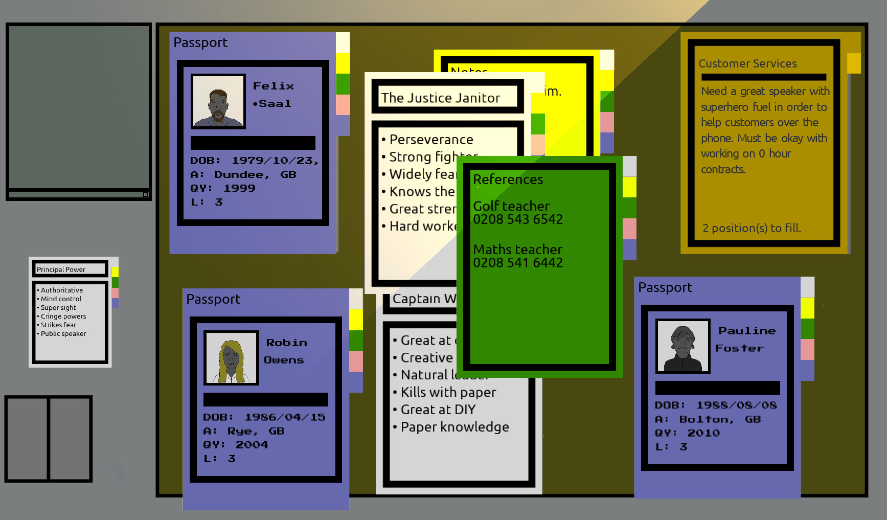 Superhero Recruitment Simulator screenshot