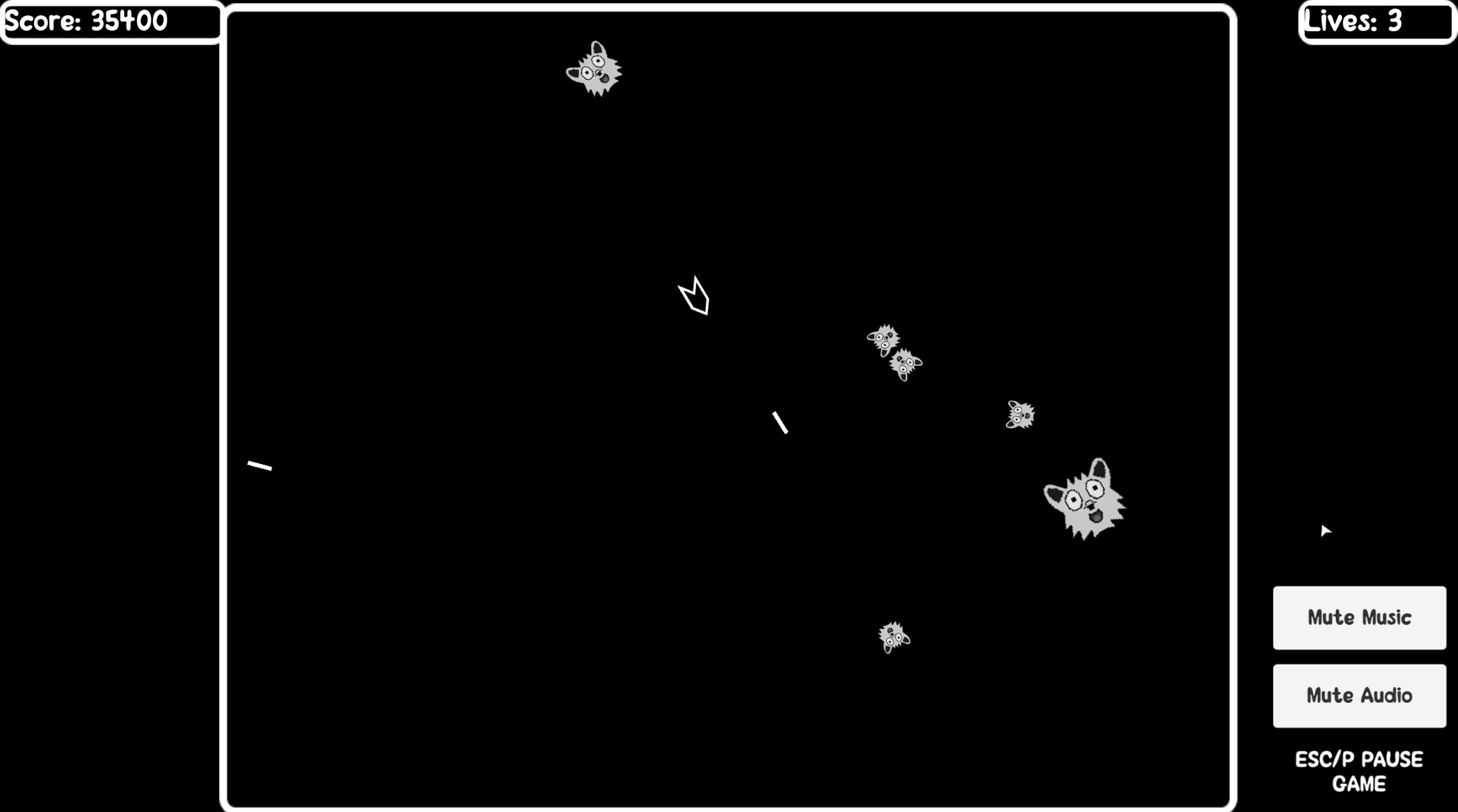 Endless Furry Asteroids screenshot