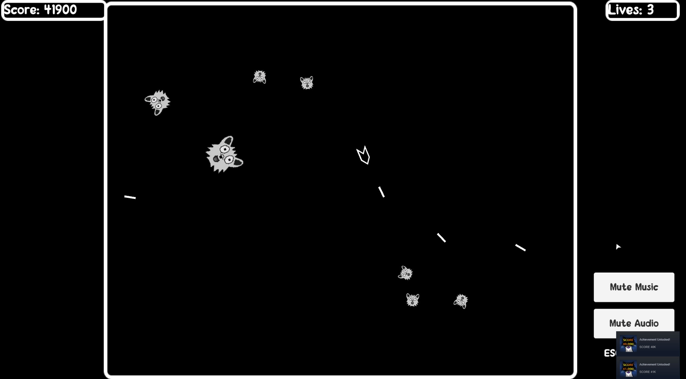 Endless Furry Asteroids screenshot