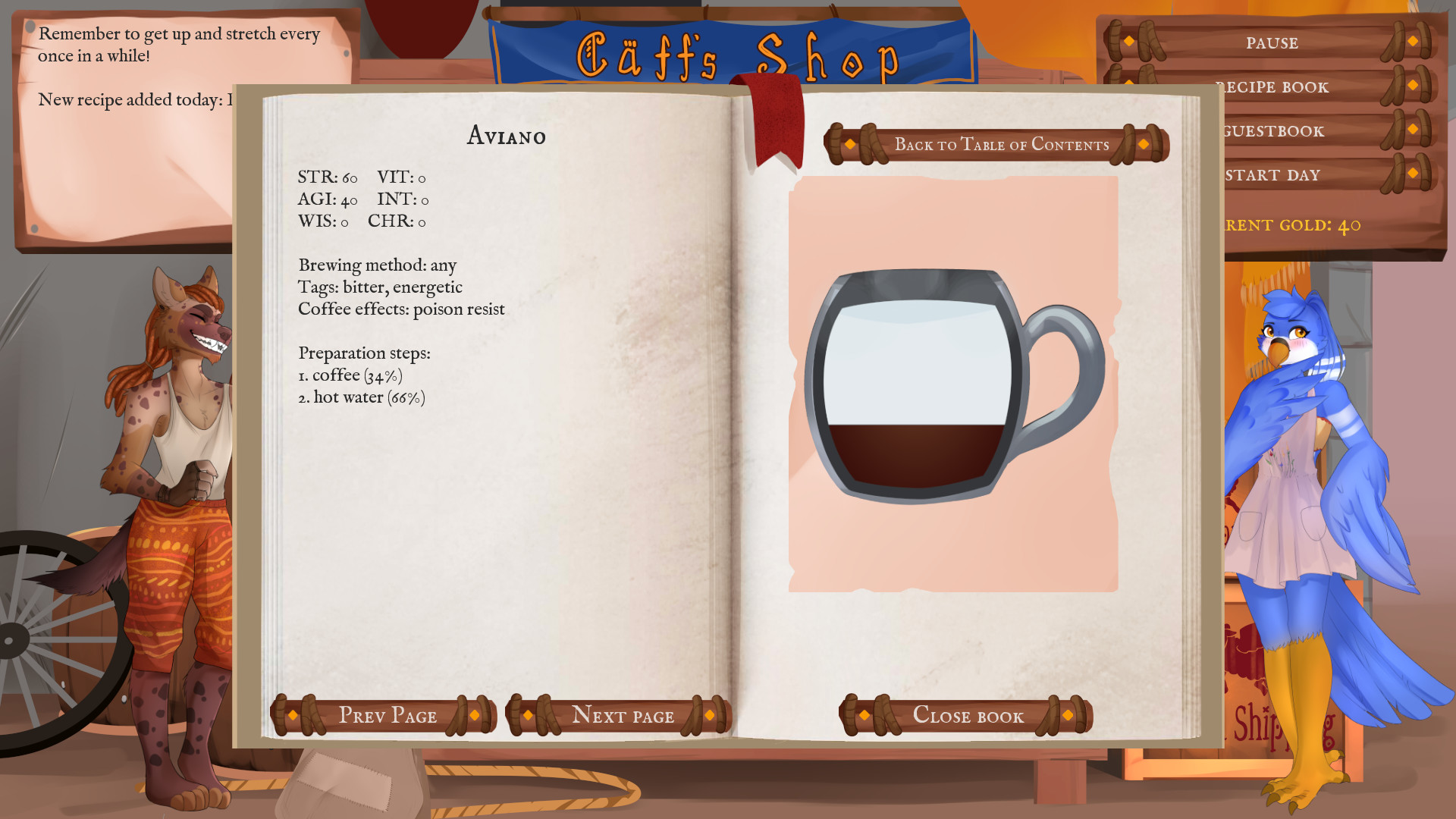 Birb Café screenshot