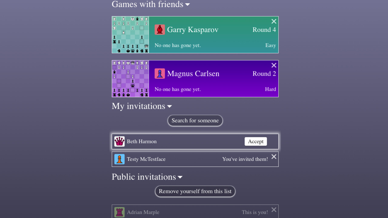 Cooperative Chess screenshot