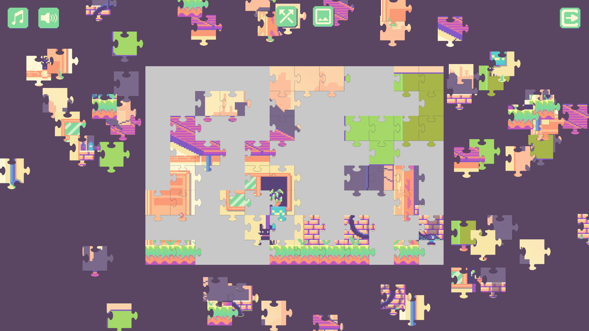 Newton's Life at Home - Pixel Art Jigsaw Puzzle screenshot