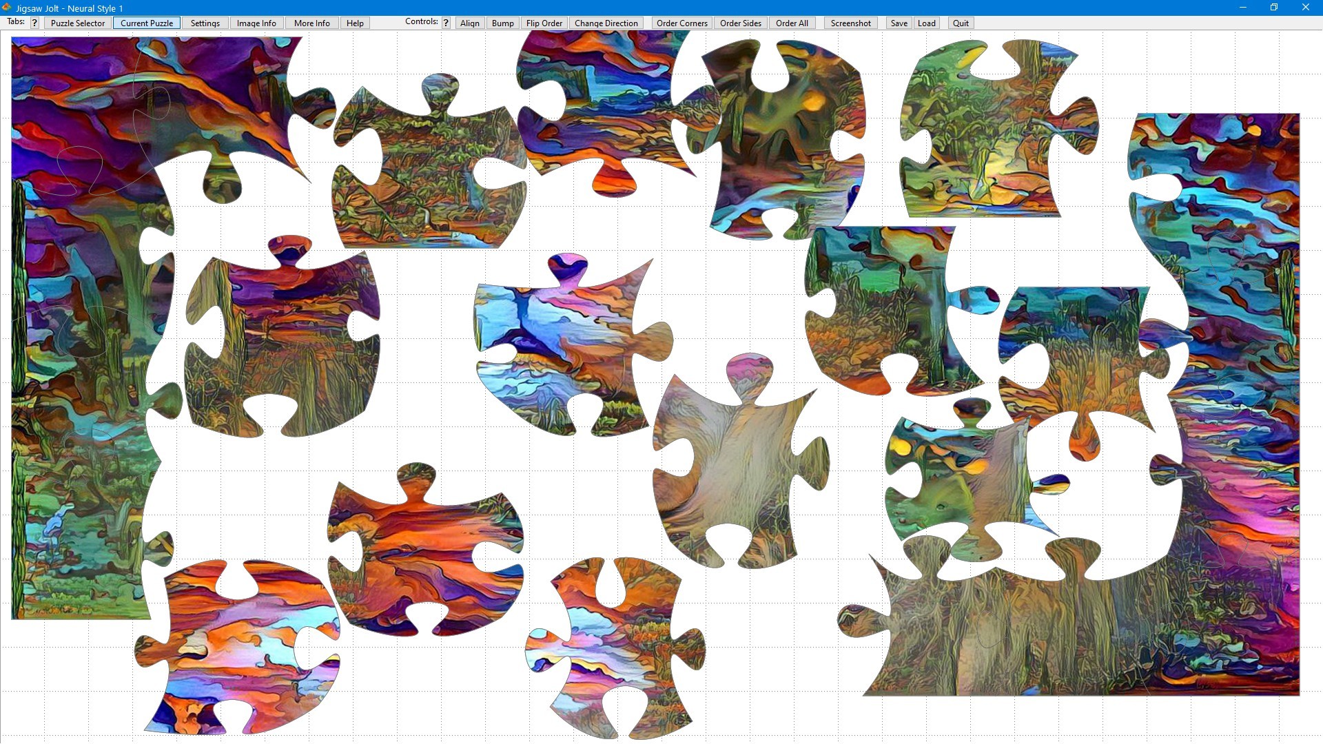 Jigsaw Jolt: Neural Style 1 screenshot